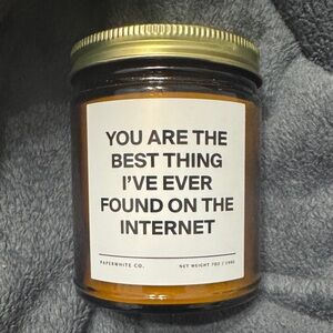 Paperwhite Co. Teakwood Scented Candle